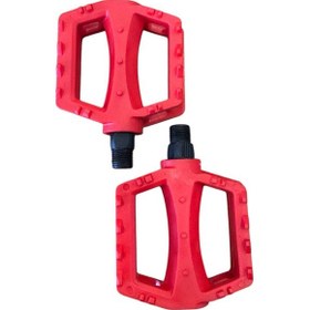 Resim Pedal Mx-p620 Bmx Reflektörlü Bisiklet Pedalı Plastik Dış Yüzey Kırmızı Çocuk Bisiklet Pedal 