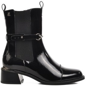 Resim Siyah Rugan Hakiki Deri Kadın Bot 2352402k Z Siyah Rugan 