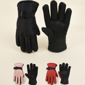 Resim 1 Çift 'Kış Kayak & Termal Eldivenler - Ayarlanabilir Bilek Kayışı ve Kalınlaştırılmış İç Astarıyla Sağlam Eldiven, Kayağa, Snowboard'a Dondurma Yapmak, Şeker Adam Yapımı İçin Uygun - Noel, Şükran Günü, Cadılar Bayramı İçin Ideal - Siyah, Pembe, Kırmızı, Kahverengi, Beyaz, Gri, Lacivert Renk Seçeneği ile Mevcut - Yetişkin Boyutlarına uygundur - Her günlük kullanım öncesindeki dış mekan aktiviteleri İdealdır, Kış Eldivenleri 