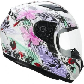 Resim Cgm 265S Lucky Musıc Çocuk Kapalı Motosiklet Kaskı Beyaz-Pembe / Ys 