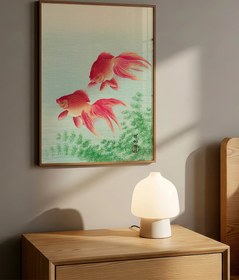 Resim Ohara Koson Two Goldfish - Art Print - William Turner / 50x70 cm 