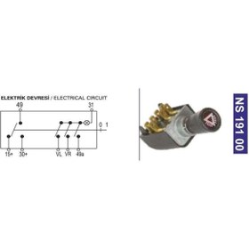 Resim NESAN Flaşör Anahtarı Massey Ferguson-başak Traktör 1925839 - Ns19100 