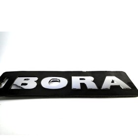 Resim Behin Dizayn Volkswagen Uyumlu Bora Bagaj Yazısı 137mm-26mm 