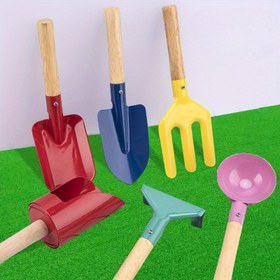 Resim Çocuklar için Dış Mekan Dikim Oyuncakları, Plaj Oyuncakları, Kürekler, Kum Kazma Setleri, Bahçe Aletleri 