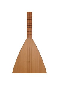 Resim Telli Çalgı Yapım Uzun Sade Model 41 Tekne Yaprak Karaağaç Bağlama 