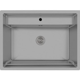 Resim Crauf Poli Mat Gri 6302 Mutfak Eviyesi 510 x 680 x 228 MM 