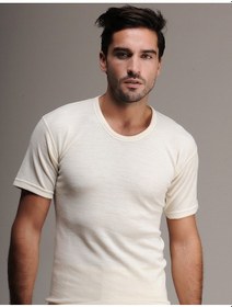 Resim Hasyün Erkek Kısa Kol Fanila Yün İçlik Termal İçlik 2 Adet Krem 