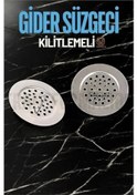 Resim Modacar Kilitlenebilir Metal Lavabo Evye Süzgeci 2 Adet 