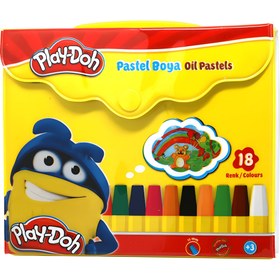 Resim Play-Doh 18 Renk Pastel Boya Çantalı 
