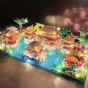 Resim 2200 Parça Yuanmingyuan, Çin Mimarisi, Klasik Yapı Blokları, Noel, Cadılar Bayramı, Doğum Günü, Yılbaşı Hediyesi, Oturma Odası Dekor Seti 