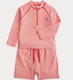 Resim Marks & Spencer Çizgili Mayo Seti T78000036 Kırmızı 