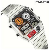 Resim Fastbuy Sanda Erkek Digital Performans Saati, Gümüş Beyaz, Paslanmaz Çelik, Dual Ekran, Altın Bant Altın 