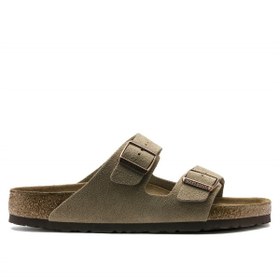 Resim Birkenstock Arizona Soft Footbed Erkek Terlik - Boz Kahve 