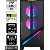 Resim Msı Mpg Infınıte X3 Aı Intel Core Ultra 7 265K 40GB 1tb SSD RTX4070TI/16GB Windows 11 Pro Masaüstü Bilgisayar & Per4 USB Bellek 2NUF701SEUP378 