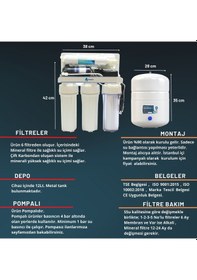 Resim 13 Aşamalı Açık Kasa 12 Lt. Pompalı Su Arıtma Cihazı 