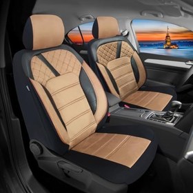 Resim Pandami Fiat Panda 2012+ Uyumlu Taba Tay Tüyü Koltuk Kılıfı 