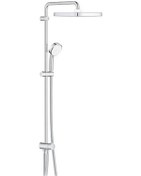 Resim Grohe Tempesta System 250 Kare Duvara Monte Duş Sistemi, Yön Değiştiricili, Krom-Beyaz 26694000 Krom - Beyaz 
