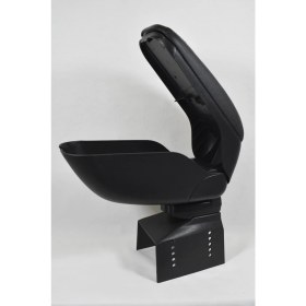 Resim Oto h.i.t. Toyota Yaris 12-14 Uyumlu Kol Dayama ve Kolçak Sürgülü Bardaklıklı Ayarlanabilir Siyah Deri 