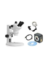 Resim Ece Opto-edu Dijital Mikroskop Trinoküler Stereo Zum 8mp Usb Kame 