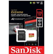 Resim Sandisk Extreme SDSQXA1-128G-GN6MA 128 GB MicroSDXC Hafıza Kartı + Adaptör | Sandisk Sandisk