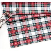 Resim Genel Markalar Bimotif Runner, Kırmızı Yeşil Beyaz Ekose 45X145 Cm 