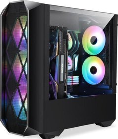 Resim Orkinos Mesh Panel Dikey Ekran Kartı Takılabilen 4 Rgb Fanlı Kasa Lunatic