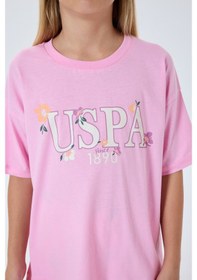 Resim U.s. Polo Assn. 2503 %100 Pamuk Cepli Kız Çocuk Pijama Takım Pembe 