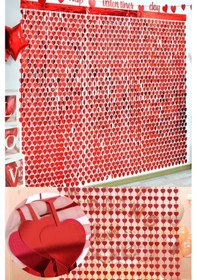 Resim Metalize Arka Fon Perde Kalpli 100cm 190cm Parti Doğum Günü Süsleri 