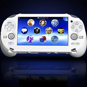 Resim CHENLAN L2 R2 Trigger Hand Grip Shell Controller Protective Case for Playstation PS Vita 1000 White 