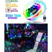 Resim Btl Otomotiv Sese Duyarlı USB Rgb Ledli Disco Topu Disko Topu 5W 