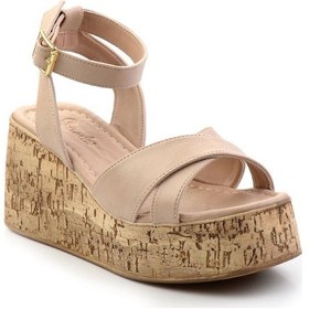 Resim Bej Kadın Sandalet K05936152209 Bej 