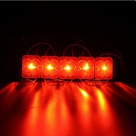 Resim Powermaster Pm-14712 12 Volt 2 Watt Kırmızı Yanıp Sönen Çakar 4333-3030 Modül Led 43x33x28mm 