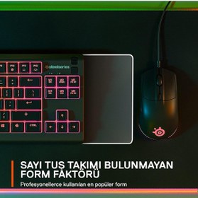 Resim Steelseries Apex 3 Tkl Türkçe Gaming Klavye Tenkeyless, 8 Bölge R 