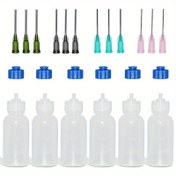 Resim 24 adet Premium El Sanatları Yapıştırıcı Şişesi Seti - Sızdırmaz 30ml, 50ml, 100ml Damlacıklar, 12 Kesikli İğneler ve 6 Kapaklar ve 6 Yapıştırıcı Şişesi Sanat, Boyama ve Kendin Yap Projeleri için Hassas Uygulayıcılar 