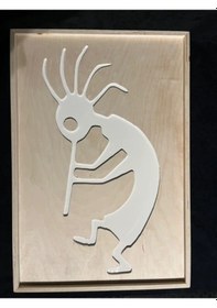 Resim Cıgıl Wood Kokopellı Ahşap Bohem Tablo 