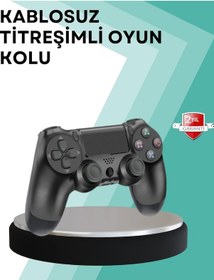 Resim Kablosuz Ps4 Oyun Kolu Çift Titreşimli Motor, Uzun Pil Ömrü Ve Hassas Kontrol 