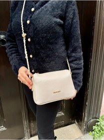Resim Just Polo Kadın Zincir Askılı Günlük Ve Özel Kullanıma Uygun Şık Tasarımlı Omuz & Çapraz Çanta Shoulder Bag Taş 
