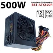Resim PowerBOOST 500W QUARK BST-ATX500R 12cm Fanlı Power Supply 