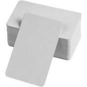 Resim Boş Kelime Kartları 5x8 cm - 50 Adet Oval Kenarlı | Tabu &amp; Not Kartları - Beyaz 