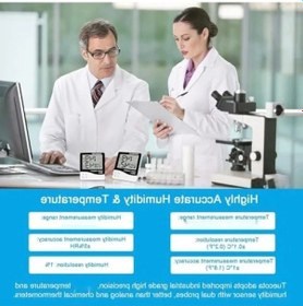 Resim Dijital Termometre Higrometre, Büyük Lcd Ekran, İç Mekan Kullanımı 