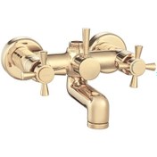 Resim Eca Quadrille Banyo Duş Bataryası Altın Gold 102802230 Altın 