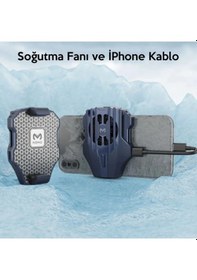 Resim Memo Dl02 Telefonu Soğutma Fanı Radyatör Apple Uyumlu iPhone Kablo İle - 5775 