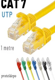 Resim IRENIS Sarı Cat7 Ethernet Network Kablosu 1 m 