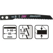 Resim KniSaw 51702 HSS Alüminyum Dekupaj Testeresi 5 Parça 