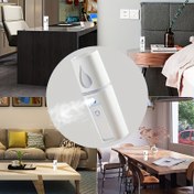 Resim 1 adet DYFDYF Taşınabilir Yüz Buhar Makinesi Spreyi, USB ile Şarj Edilebilir Mini Soğuk Buhar Nemlendirici, Atomizasyon ile, ≤36V Çalışma Voltajı, <1L Kapasite, <10 Alan, Lityum Pil-18650 Serisi, SPA Nemlendirme, Gözenek Temizleme, Kirpik Uzatma Nemlendirmesi için İdeal - Mükemmel Noel ve Yeni Yıl Hediyesi 