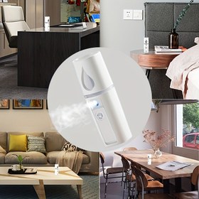 Resim 1 adet DYFDYF Taşınabilir Yüz Buhar Makinesi Spreyi, USB ile Şarj Edilebilir Mini Soğuk Buhar Nemlendirici, Atomizasyon ile, ≤36V Çalışma Voltajı, <1L Kapasite, <10 Alan, Lityum Pil-18650 Serisi, SPA Nemlendirme, Gözenek Temizleme, Kirpik Uzatma Nemlendirmesi için İdeal - Mükemmel Noel ve Yeni Yıl Hediyesi 