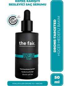 Resim The fair drone-targeted argan kepek karşıtı vegan saç serumu %1 hyalufiller drone argan 50 ml 