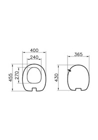 Resim 166-003-109 Vitra İstanbul Ledsiz Pc Klozet Kapağı, Yavaş Kapanır 