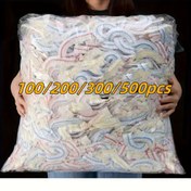 Resim 500/300/100 adet Tek Kullanımlık Taze Tutma Filmi Kapakları, Kalınlaştırılmış Esnek Yiyecek Taze Tutma Kapakları, Mutfak Gıda Sınıfı Tek Kullanımlık Taze Tutma Kapakları, Mutfak Saklama Ürünleri, Mutfak Malzemeleri 