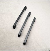 Resim Arel Mat Siyah Tv Ünitesi Vestiyer Yatak Odası Mutfak Dolap Çekmece Kulpu 224 Mm 22,4 Cm 3 Adet 